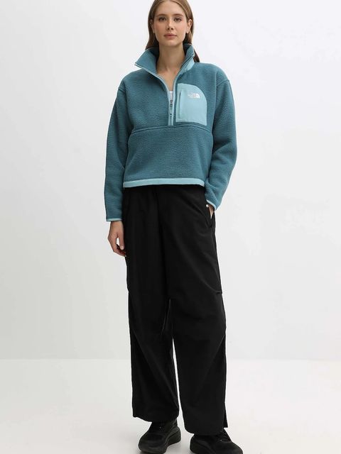 The North Face bluza Yumiori Off damska kolor zielony gładka NF0A8EV0E311