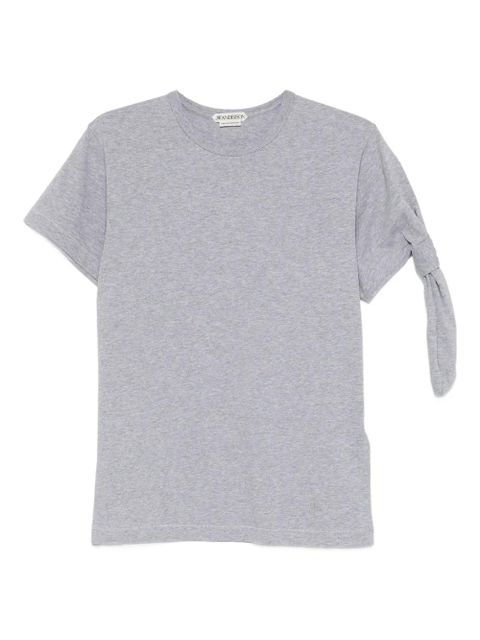 JW Anderson crew-neck knot-detail T-shirt - Grey - zdjęcie produktu nr 1