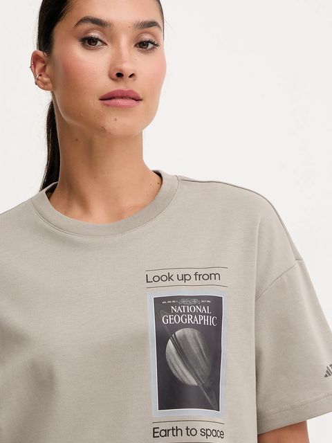 adidas TERREX t-shirt sportowy damski kolor beżowy KC2350