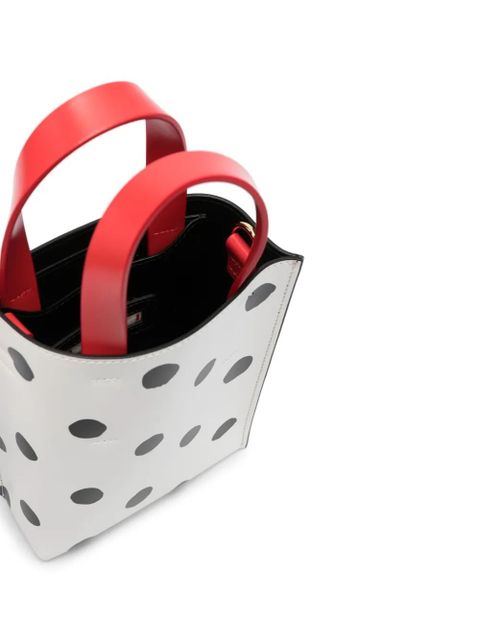 Marni nano Museo polka-dot tote bag - White - zdjęcie produktu nr 2