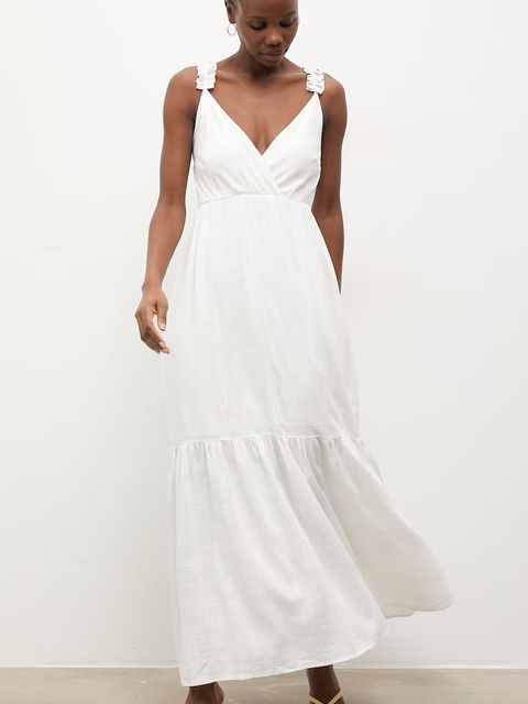 Answear.LAB sukienka letnia z lnem - zdjęcie produktu nr 1