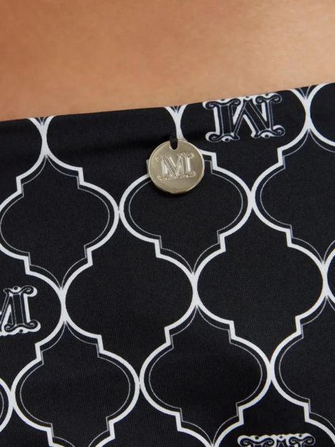 Max Mara Sahara monogram-print bikini bottom - Black - zdjęcie produktu nr 2