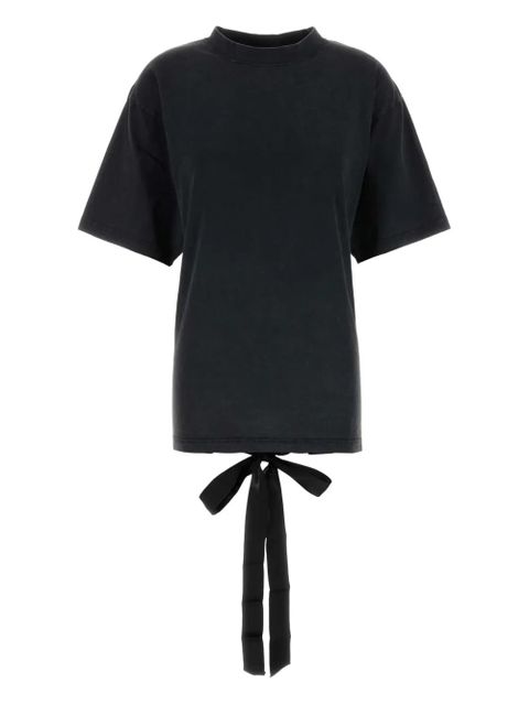 Balenciaga lace-up back T-shirt - Black - zdjęcie produktu nr 1