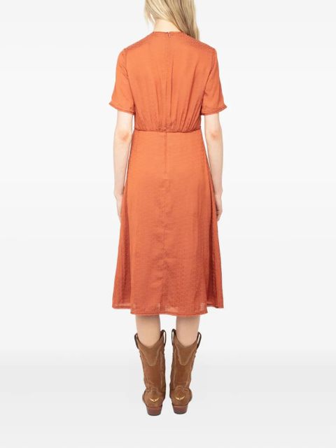 Zadig&Voltaire Rhodral midi dress - Orange