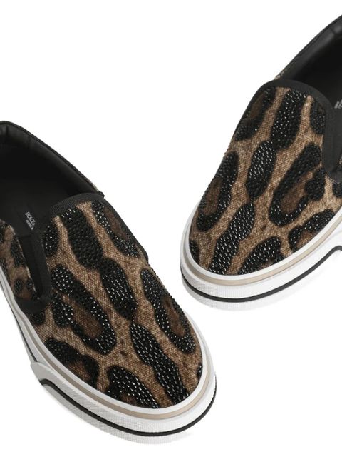 Dolce & Gabbana DG Sailing sneakers in printed canvas - Black