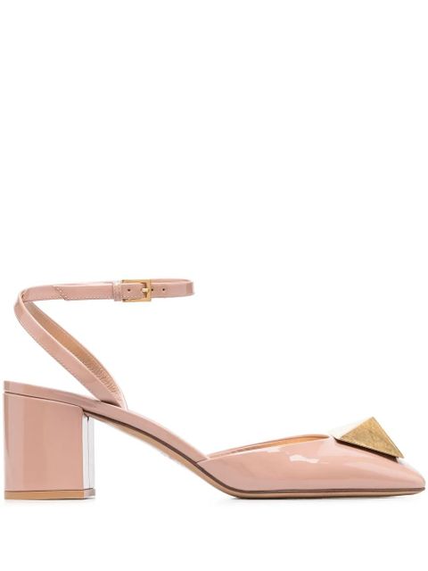 Valentino Garavani One Stud 65mm patent leather pumps - Pink - zdjęcie produktu nr 1