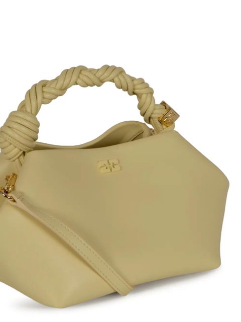 GANNI small Bou twisted-handle tote bag - Yellow