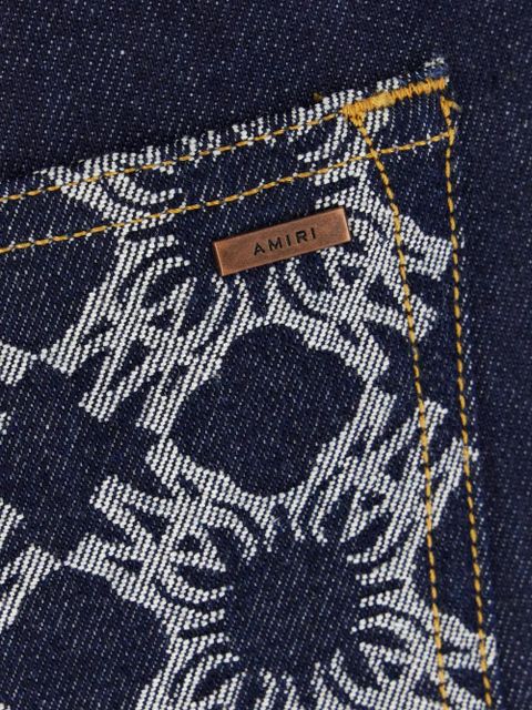 AMIRI monogram straight jeans - Blue - zdjęcie produktu nr 2