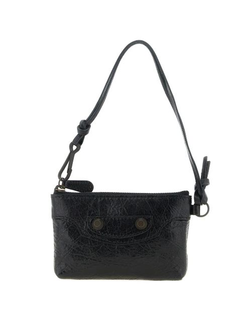 Balenciaga Le City studded leather clutch - Black - zdjęcie produktu nr 1