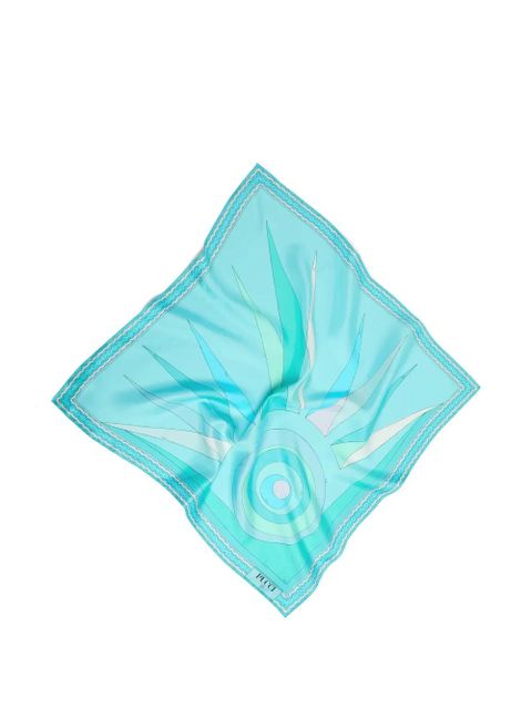 PUCCI Hawaii-print scarf - Blue - zdjęcie produktu nr 1