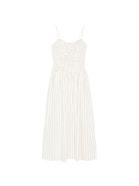 Faithfull the Brand Araceli striped shirred maxi dress - Neutrals - zdjęcie produktu nr 1