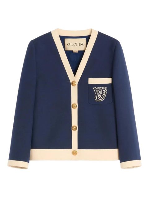 Valentino Garavani two-tone jacket - Blue