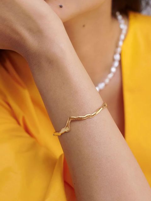 Monica Vinader Wishbone Bangle bracelet - Gold