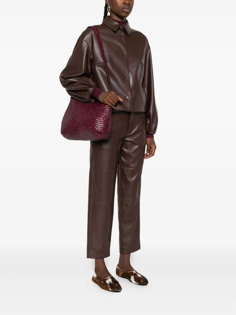 DRAGON DIFFUSION woven leather shoulder bag - Purple - zdjęcie produktu nr 2