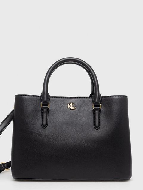 Lauren Ralph Lauren torebka skórzana 431876725004 kolor czarny - zdjęcie produktu nr 1