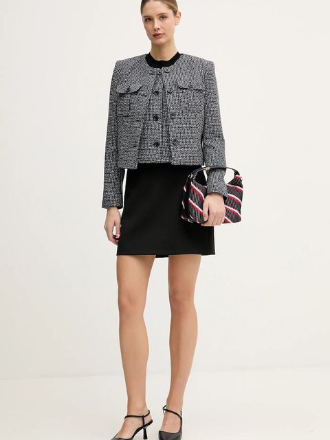 Dkny kamizelka kolor granatowy jednorzędowa UK5TV354 - zdjęcie produktu nr 2