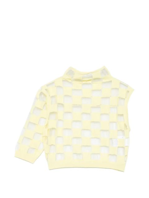 Max Mara openwork short-sleeve top - Yellow - zdjęcie produktu nr 1