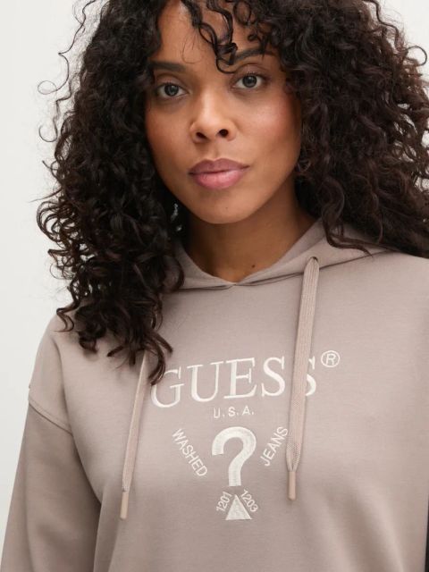Guess bluza ROBERTA damska z kapturem z aplikacją V5RQ11 KC3D2