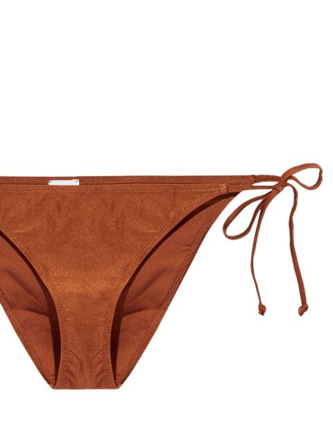 GANNI side-tie bikini bottoms - Brown