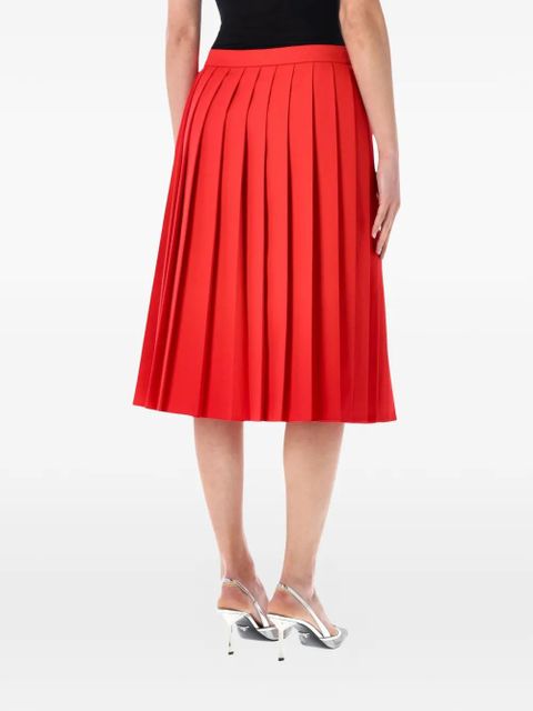 Prada pleated midi skirt - Red - zdjęcie produktu nr 2