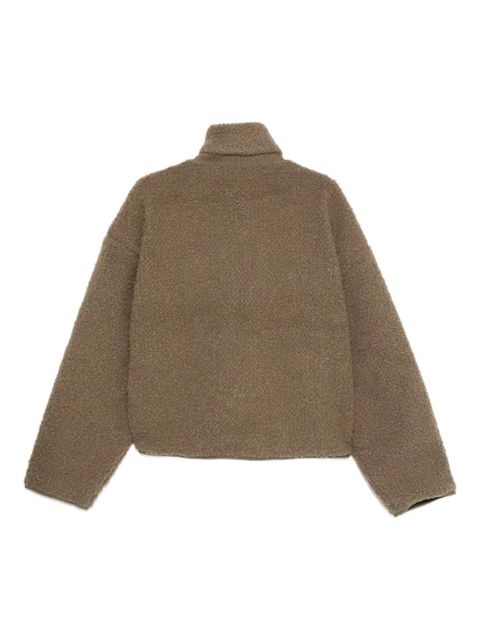 ENTIRE STUDIOS Ef faux-fut zip jacket - Brown