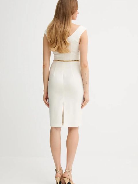 Marciano by Guess sukienka VITTORIA kolor beżowy midi dopasowana 5GGK12 7300A - zdjęcie produktu nr 2