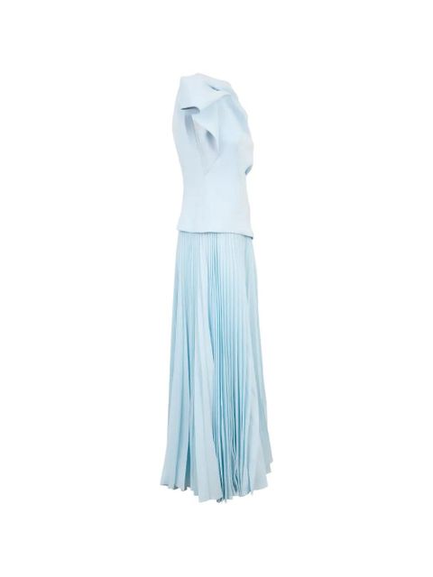 Acler Cornmore pleated midi dress - Blue