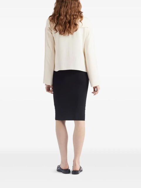 Prada cotton midi skirt - Black