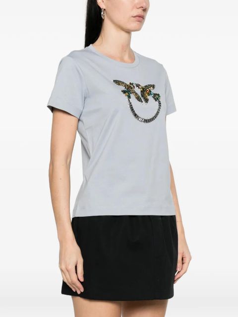 PINKO embellished T-shirt - Blue