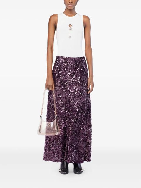 Rabanne sequin maxi skirt - Purple - zdjęcie produktu nr 2