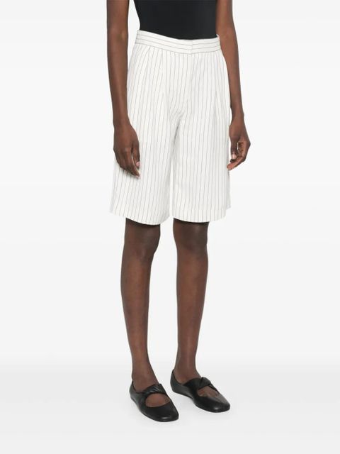LouLou de Saison striped shorts - White