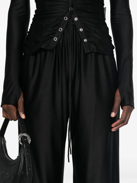 Marine Serre jersey trousers - Black