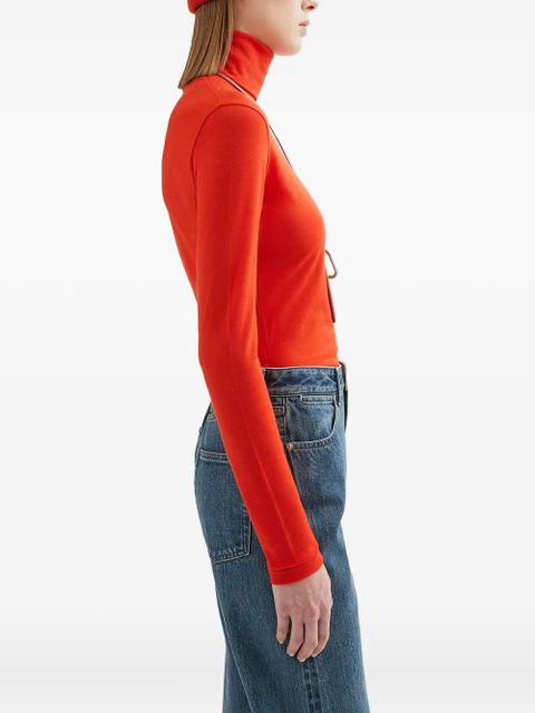 Jil Sander roll-neck T-shirt - Orange