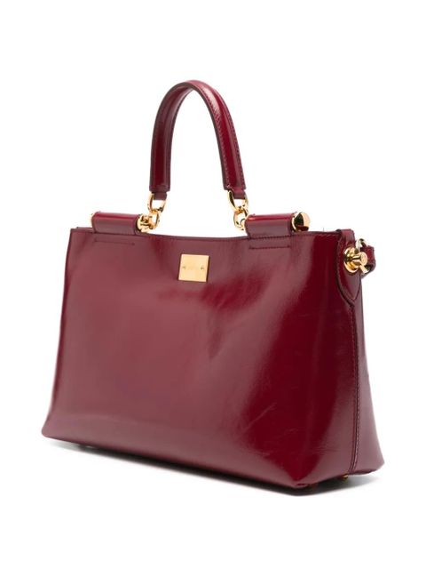 Dolce & Gabbana Vittoria leather tote bag - Red - zdjęcie produktu nr 2