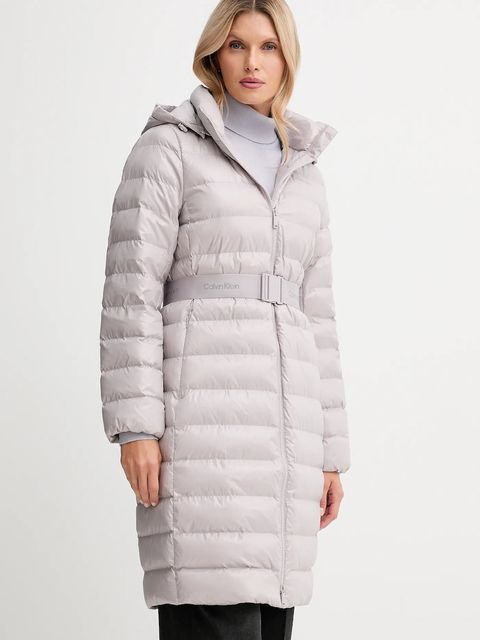 Calvin Klein kurtka kolor szary zimowa LV044D543G