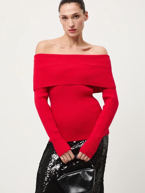 Medicine sweter damski kolor czerwony - zdjęcie produktu nr 1