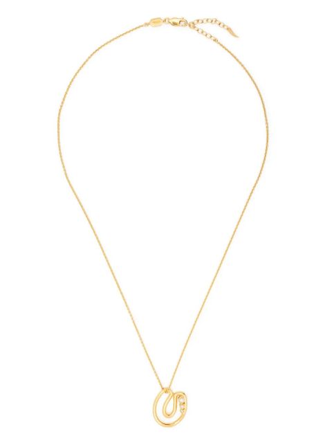 Missoma U-letter pendant chain-link necklace - Gold