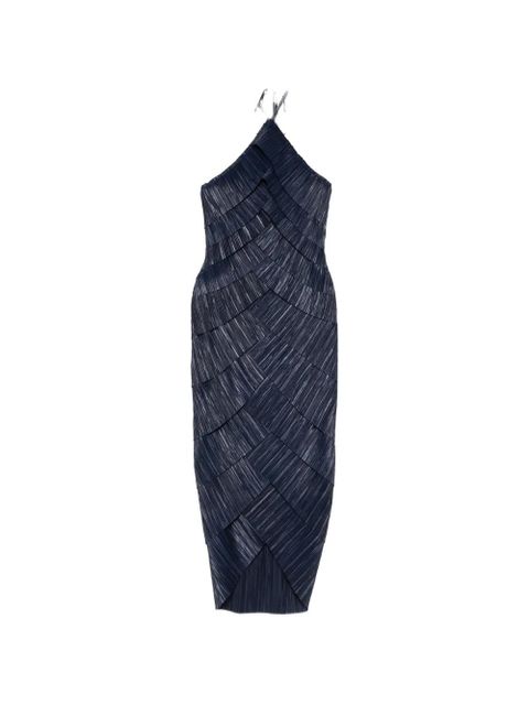 Cult Gaia Patrizia halter-neck pleated midi dress - Blue - zdjęcie produktu nr 1