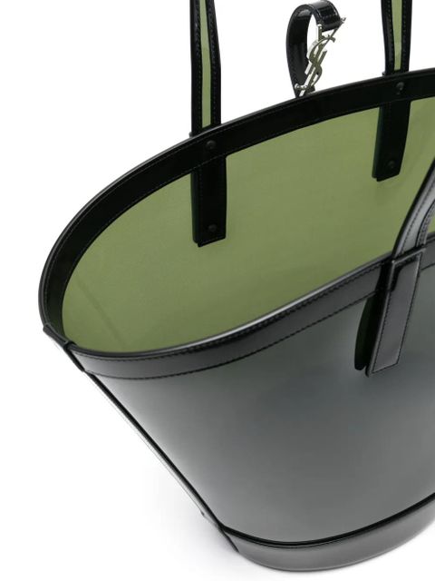 Saint Laurent medium Panier tote bag - Green