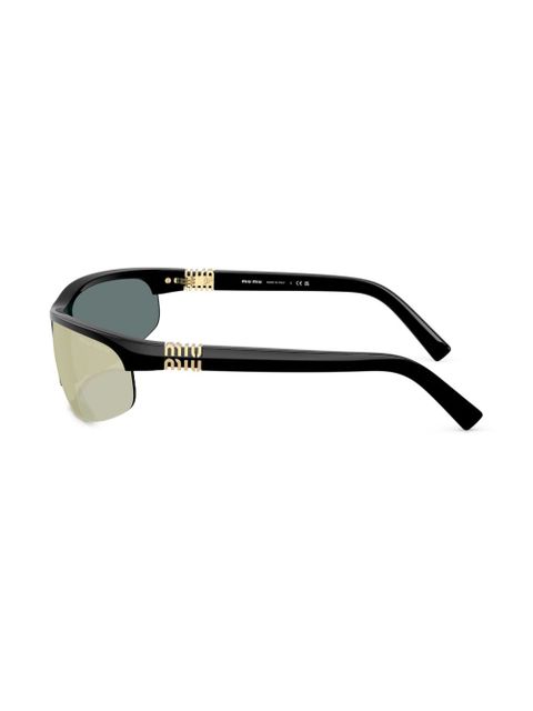 Miu Miu Eyewear oversize-frame sunglasses - Black