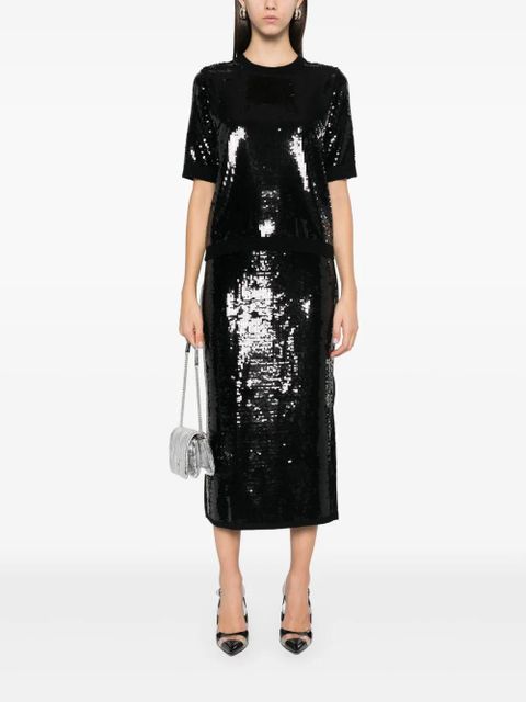 TWINSET sequinned top - Black - zdjęcie produktu nr 2