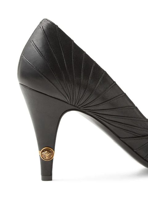 Versace Gianni leather pumps 90 mm - Black