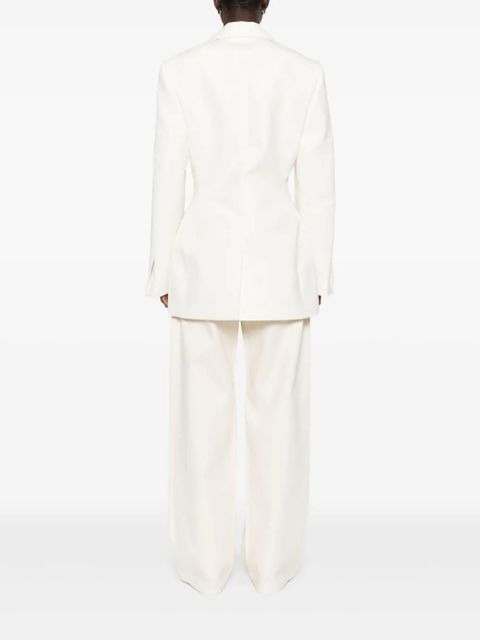 Róhe hourglass tuxedo blazer - White