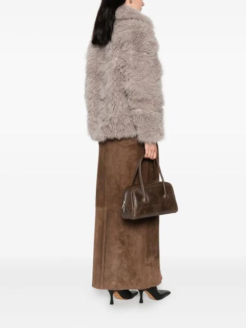 Marge Sherwood top-handle leather tote bag - Brown