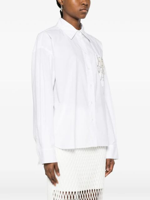 Essentiel Antwerp embellished pocket shirt - White