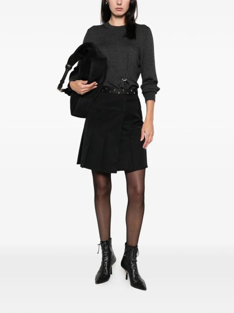 ISABEL MARANT ring-detail crew-neck sweater - Grey - zdjęcie produktu nr 2