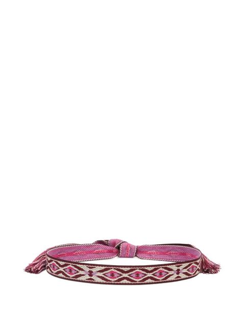 ISABEL MARANT ETKI geometric-pattern belt - Pink