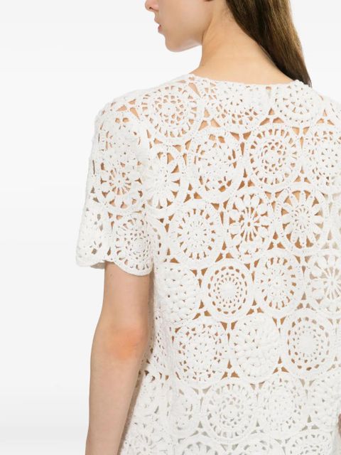 Comme Des Garçons crochet top - White
