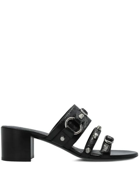 Balenciaga 65mm leather heeled sandals - Black - zdjęcie produktu nr 1