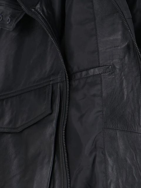 The Frankie Shop Carnaby leather jacket - Black